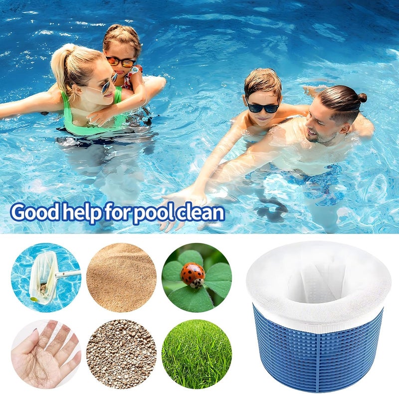 Bellar 30-Packs Pool Skimmer Socks Above Ground Pool Ultra Fine Mesh Screen Socks Inground & Above Ground Pools Reusable Filter Socks for Pool Skimmer Turbo Dog Hair Catcher for Pool Skimmer Baskets - Image 5
